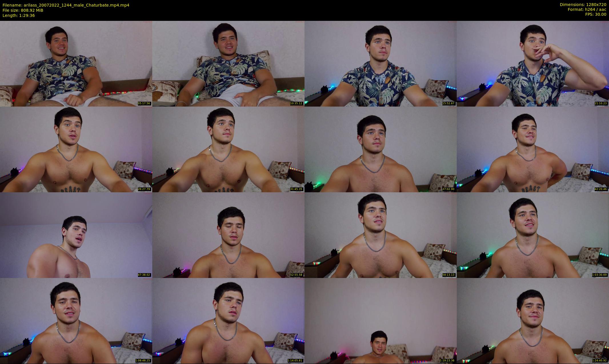 arilass — 90 minute Chaturbate male cam show recording, 720p, Jul 20, 2022