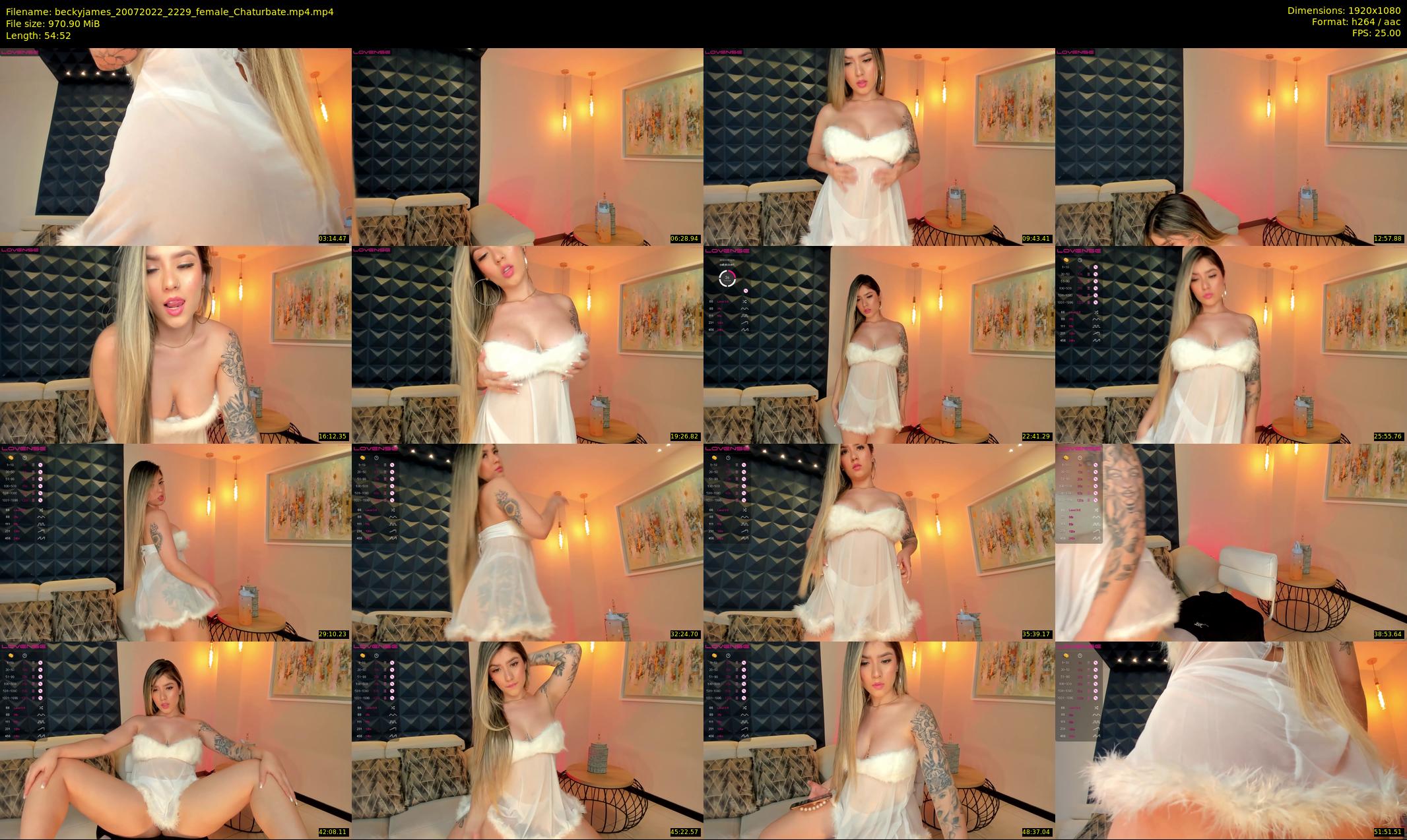 beckyjames — 55 minute Chaturbate female cam show recording, 1080p, Jul 20, 2022