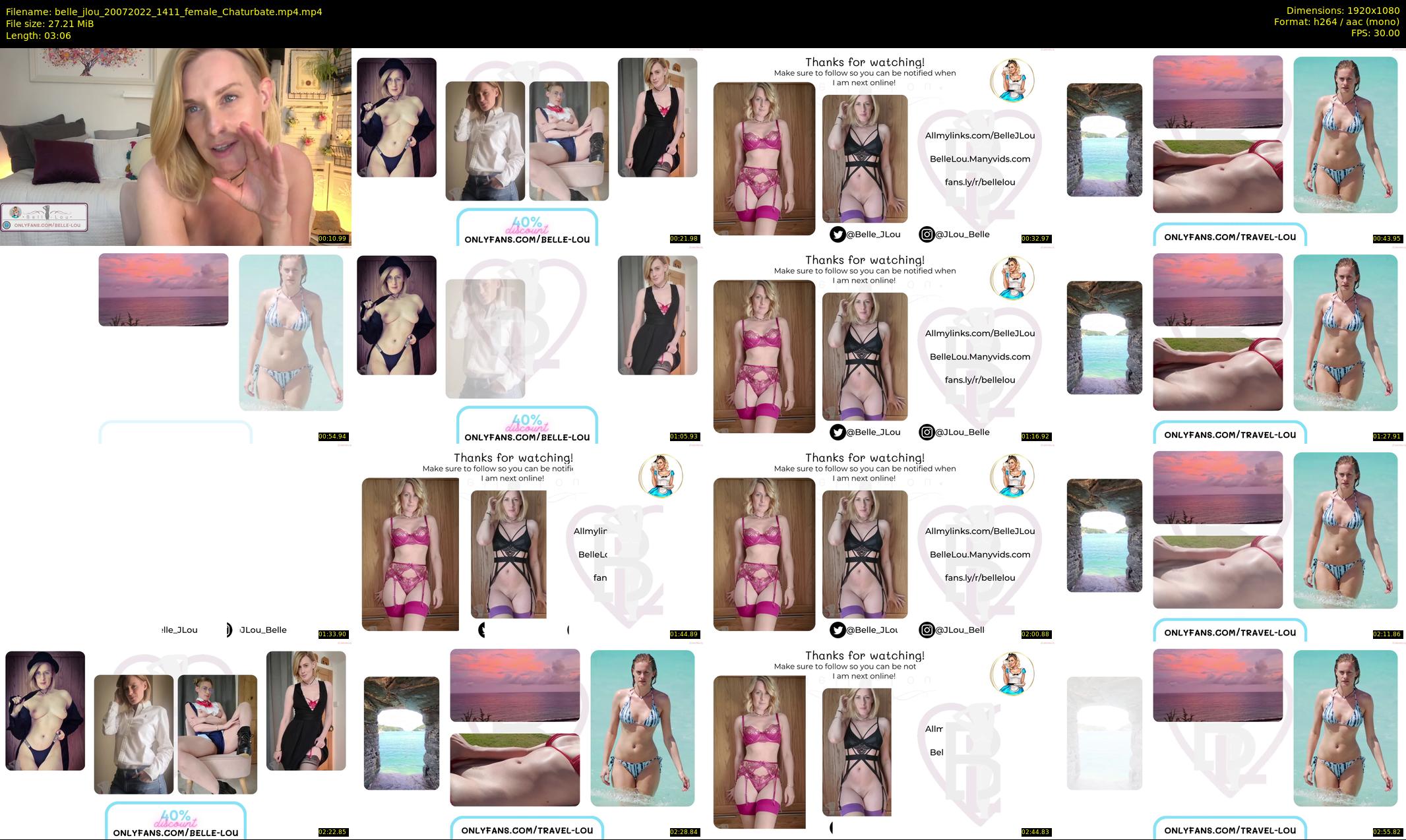 belle_jlou — 4 minute Chaturbate female cam show recording, 1080p, Jul 20, 2022