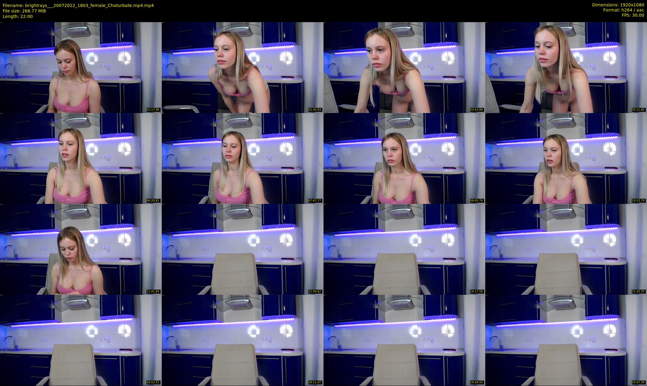 brightrays__ — 22 minute Chaturbate female cam show recording, 1080p, Jul 20, 2022