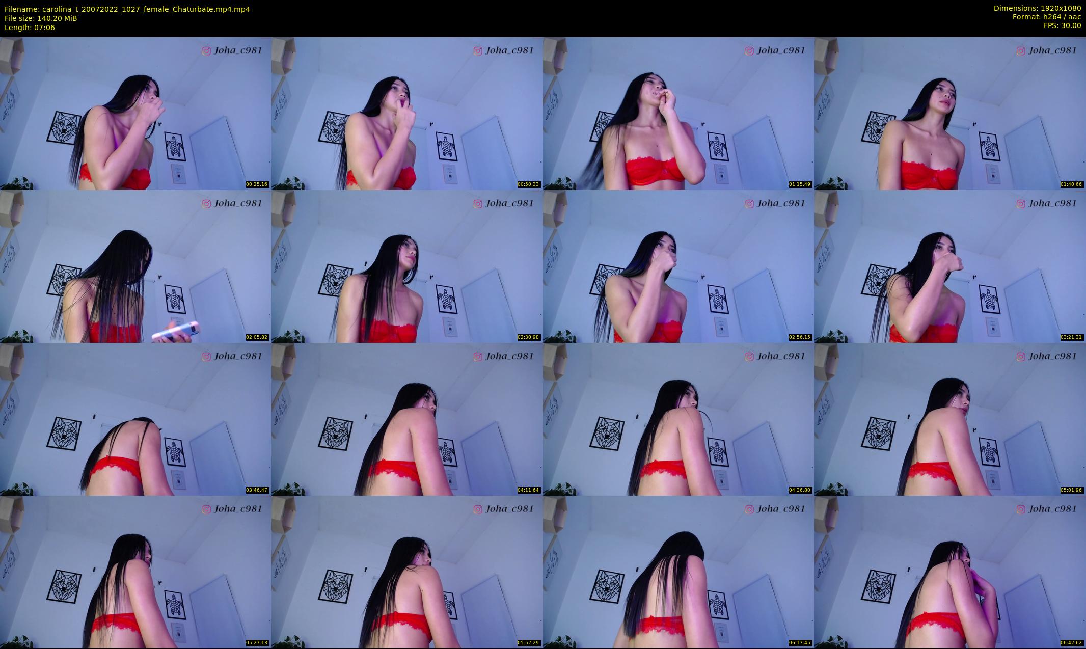 carolina_t — 8 minute Chaturbate female cam show recording, 1080p, Jul 20, 2022