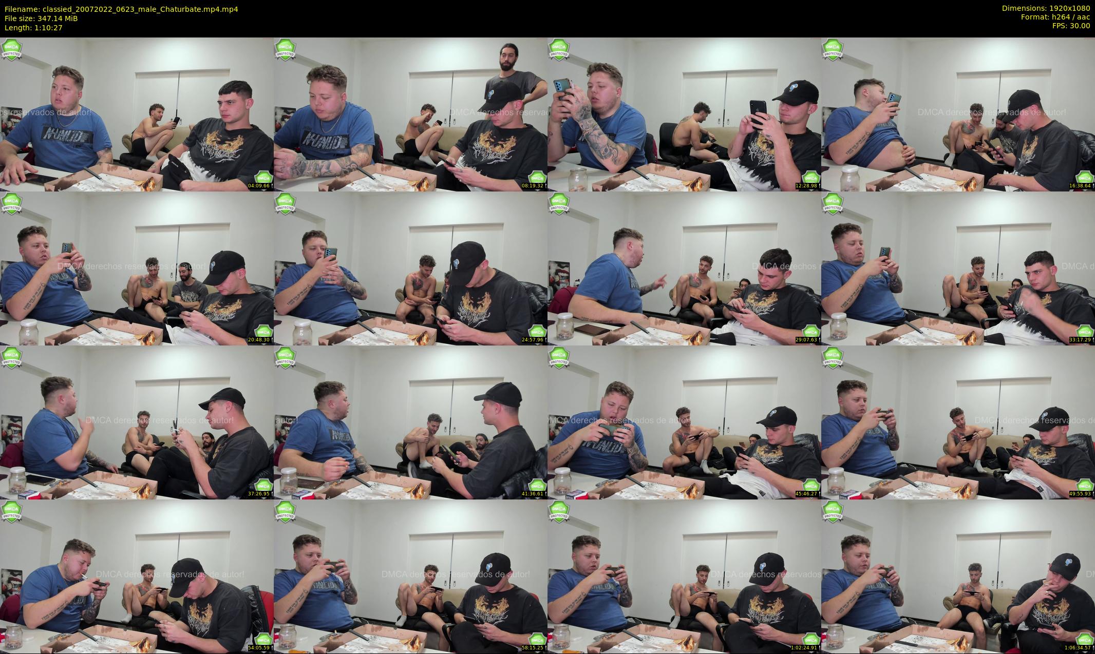 classied — 71 minute Chaturbate male cam show recording, 1080p, Jul 20, 2022
