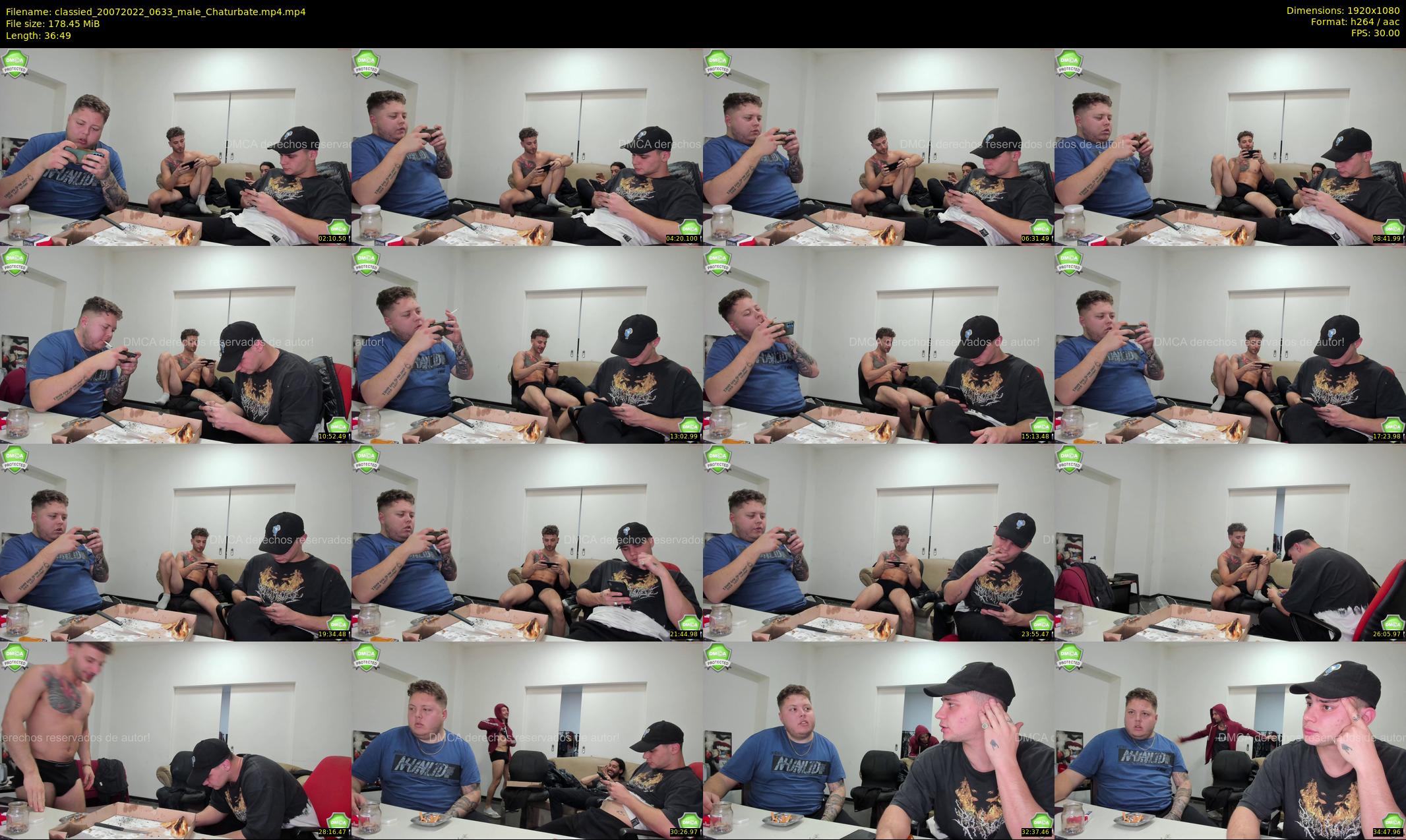 classied — 37 minute Chaturbate male cam show recording, 1080p, Jul 20, 2022