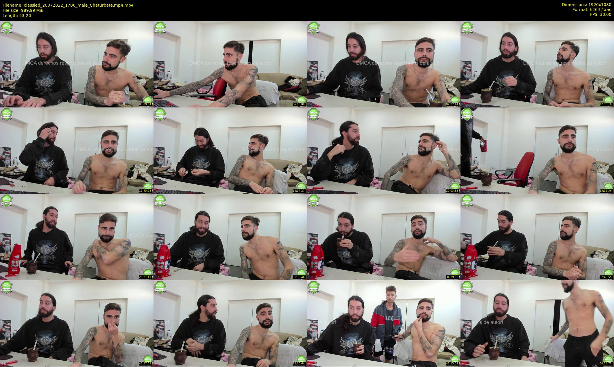classied — 54 minute Chaturbate male cam show recording, 1080p, Jul 20, 2022