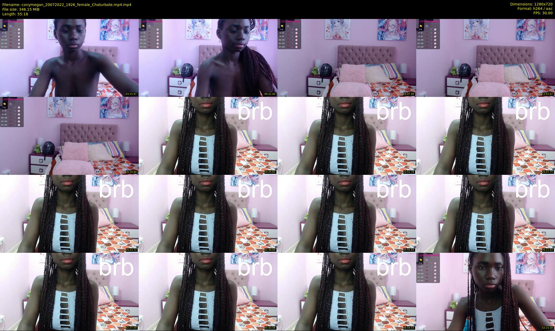 conymegan — 56 minute Chaturbate female cam show recording, 720p, Jul 20, 2022