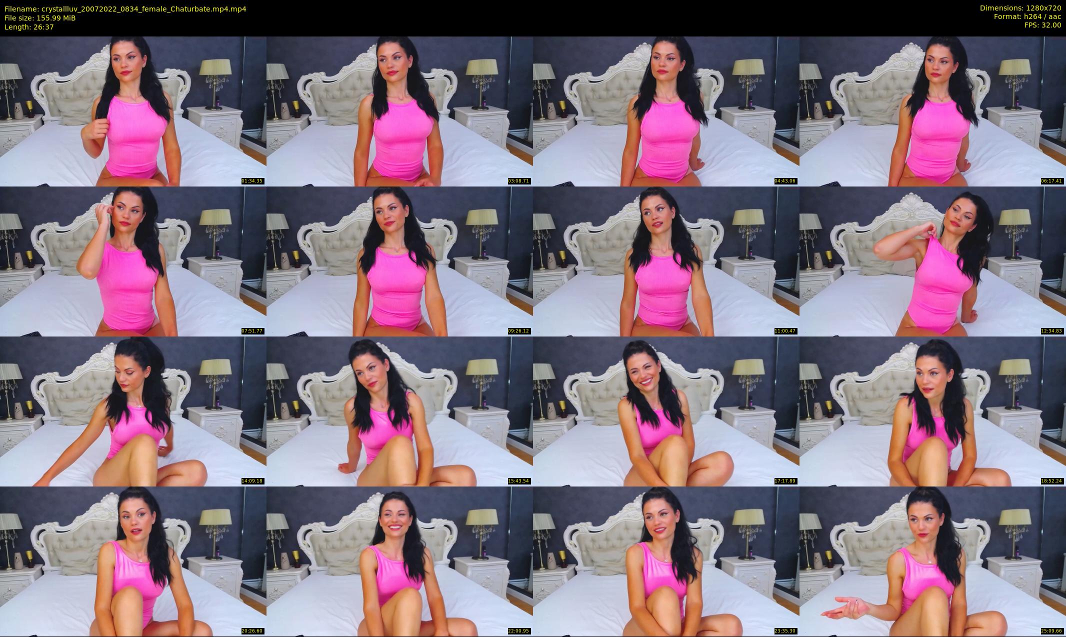 crystallluv — 27 minute Chaturbate female cam show recording, 720p, Jul 20, 2022
