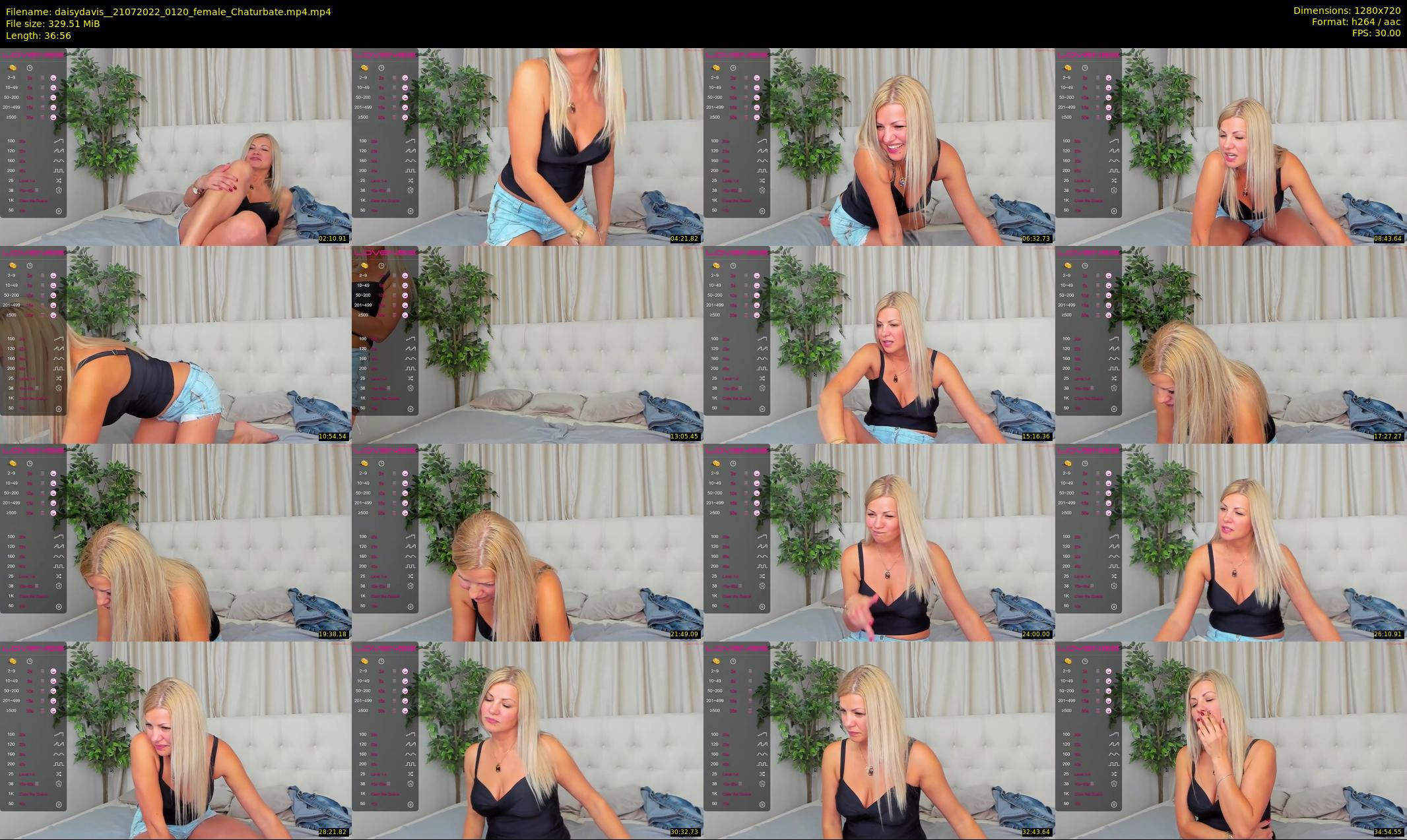 daisydavis_ — 37 minute Chaturbate female cam show recording, 720p, Jul 21, 2022