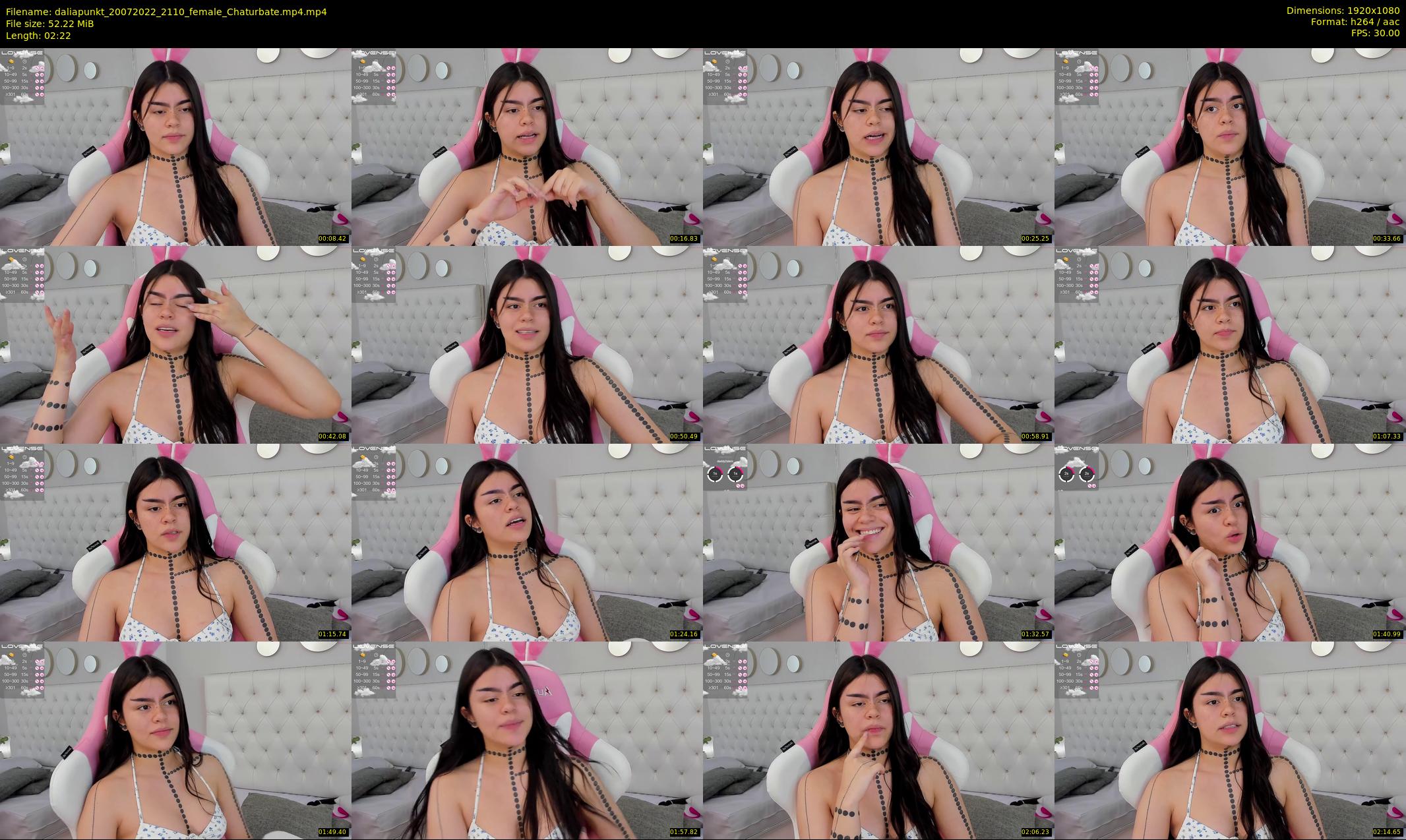 daliapunkt — 3 minute Chaturbate female cam show recording, 1080p, Jul 20, 2022
