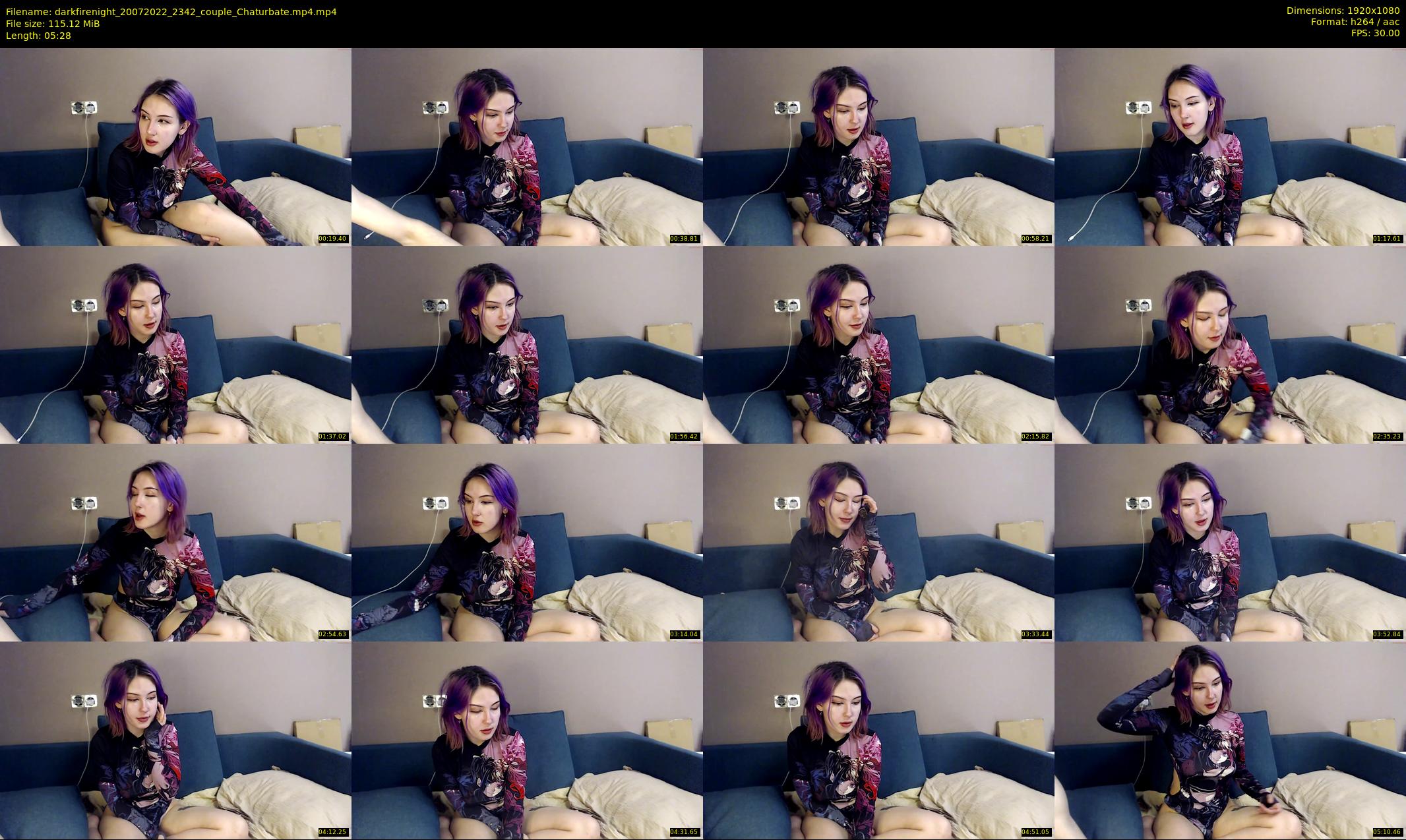 darkfirenight — 6 minute Chaturbate couple cam show recording, 1080p, Jul 20, 2022
