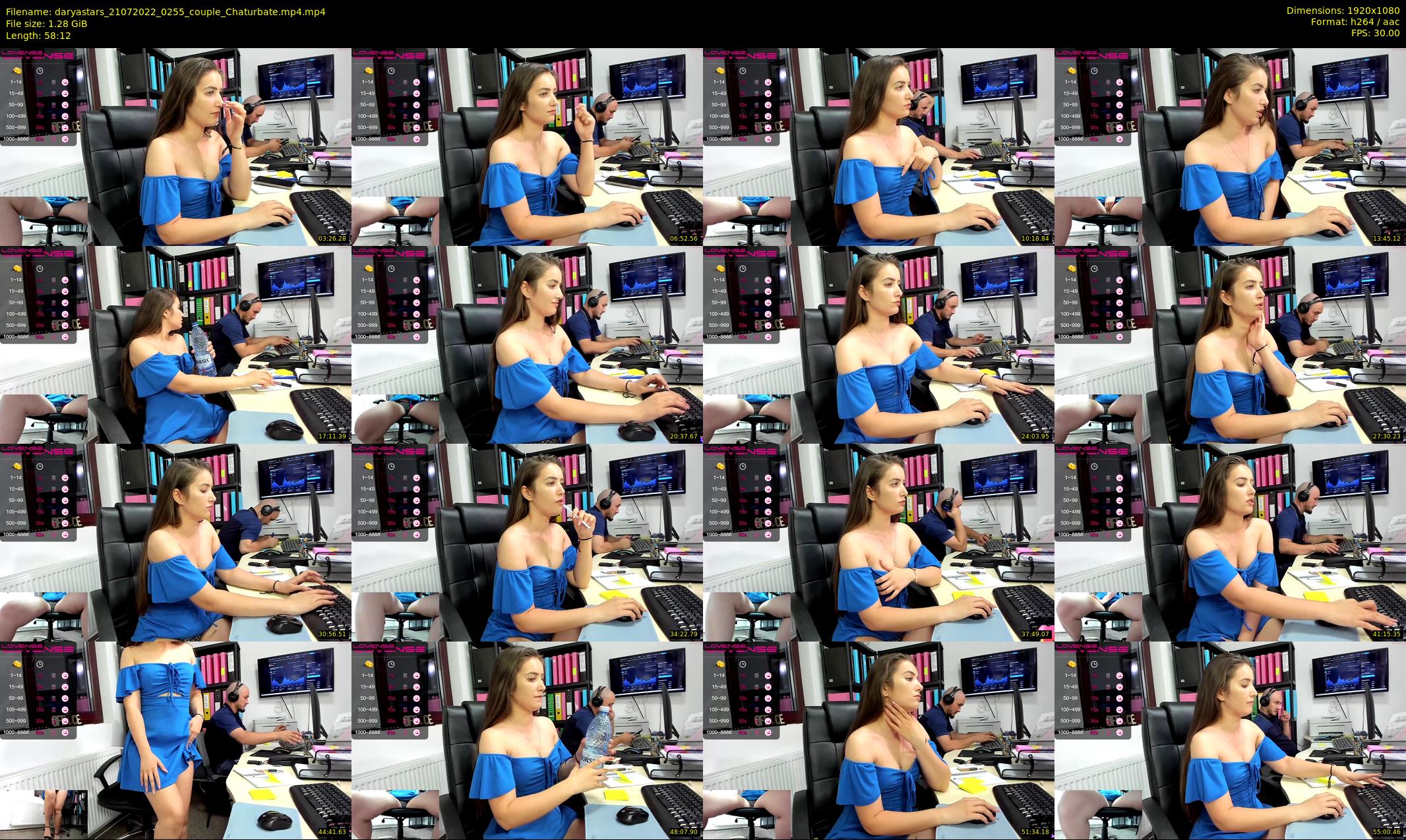 daryastars — 59 minute Chaturbate couple cam show recording, 1080p, Jul 21, 2022