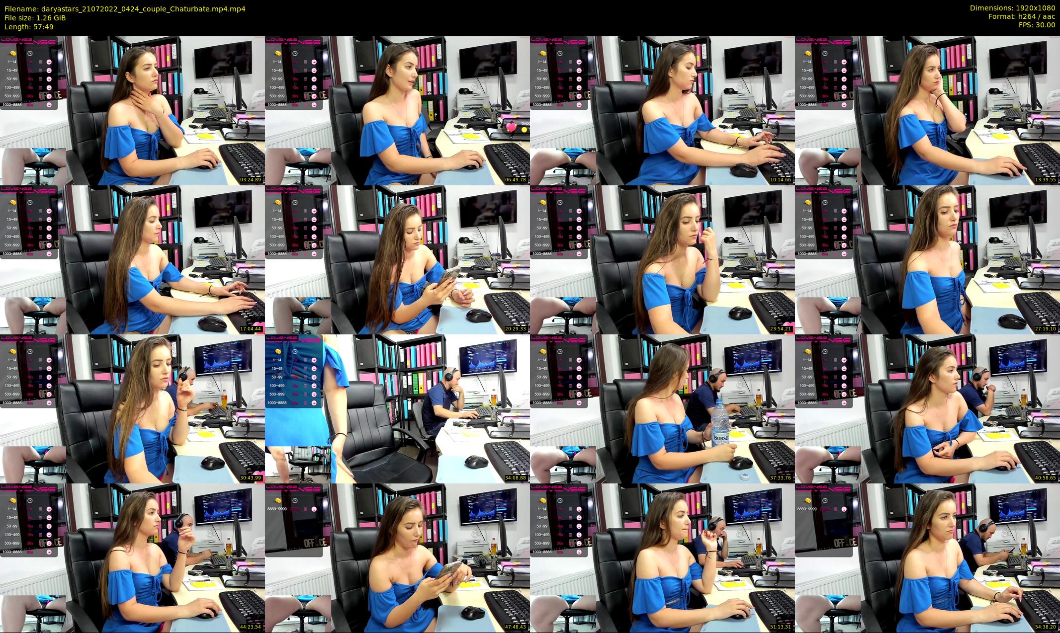 daryastars — 58 minute Chaturbate couple cam show recording, 1080p, Jul 21, 2022