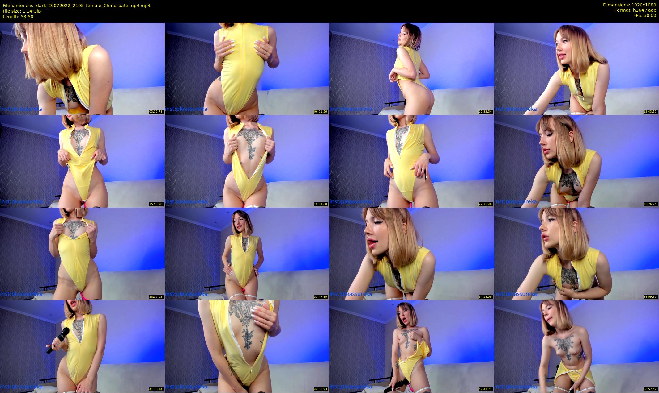 elis_klark — 54 minute Chaturbate female cam show recording, 1080p, Jul 20, 2022