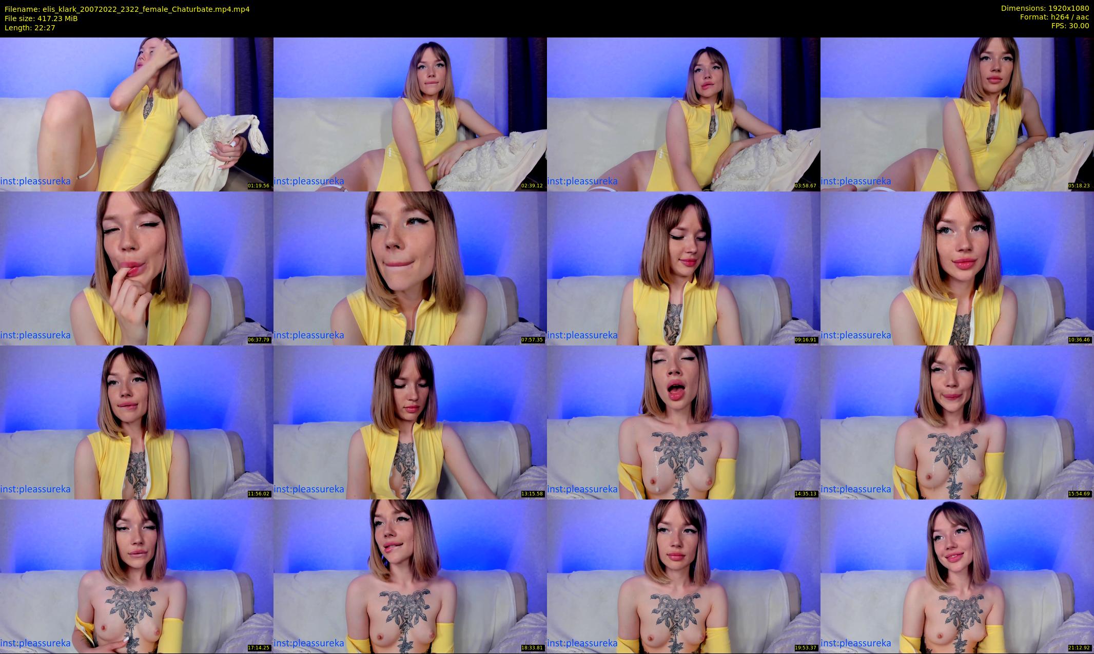 elis_klark — 23 minute Chaturbate female cam show recording, 1080p, Jul 20, 2022