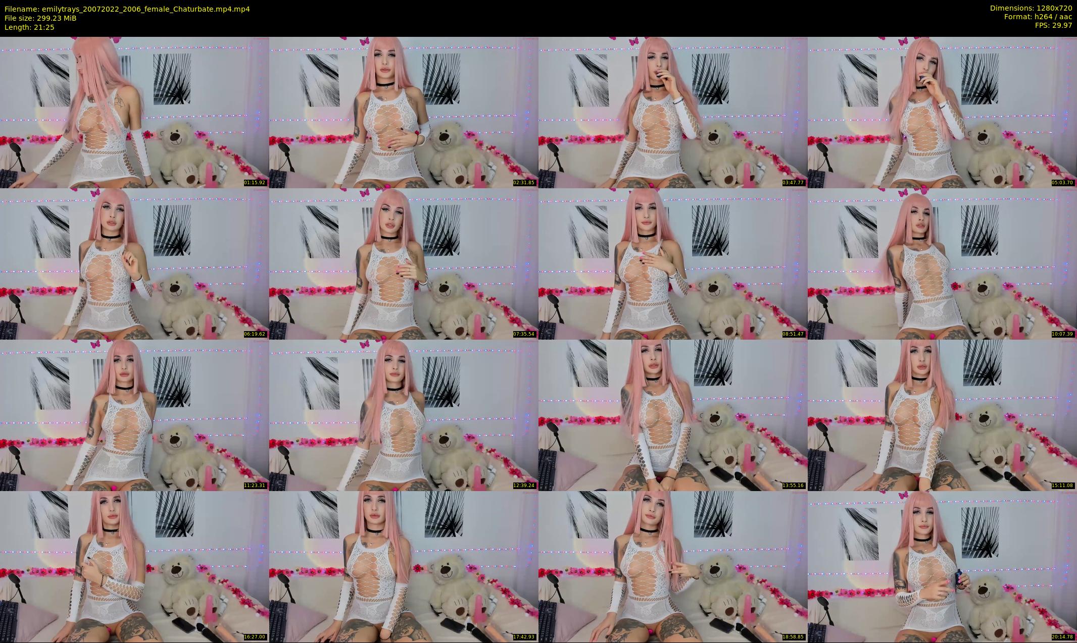emilytrays — 22 minute Chaturbate female cam show recording, 720p, Jul 20, 2022