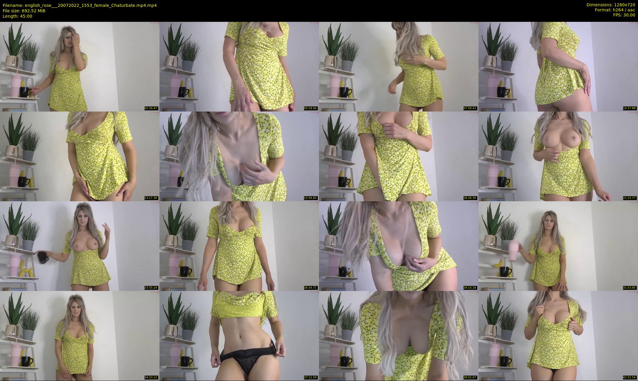 english_rose__ — 45 minute Chaturbate female cam show recording, 720p, Jul 20, 2022