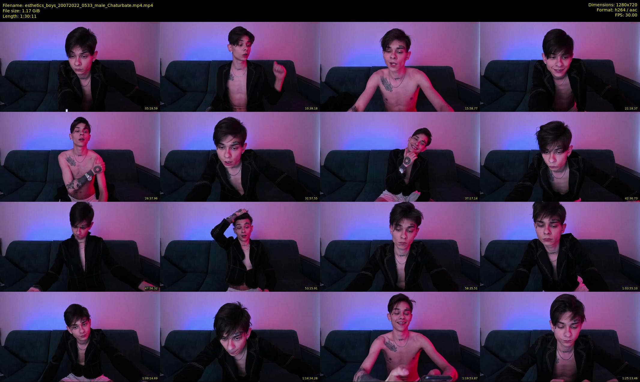 esthetics_boys — 91 minute Chaturbate male cam show recording, 720p, Jul 20, 2022