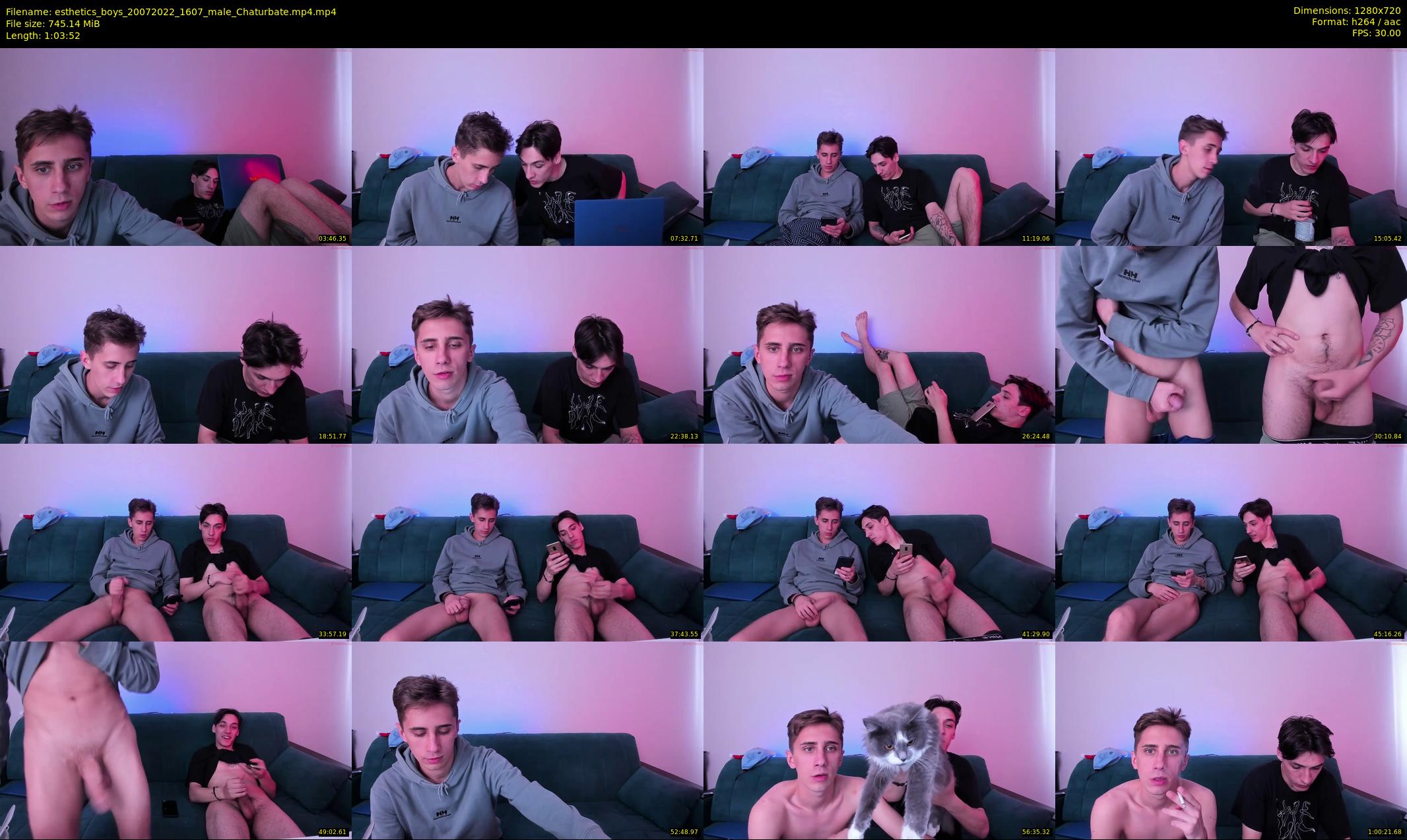 esthetics_boys — 64 minute Chaturbate male cam show recording, 720p, Jul 20, 2022