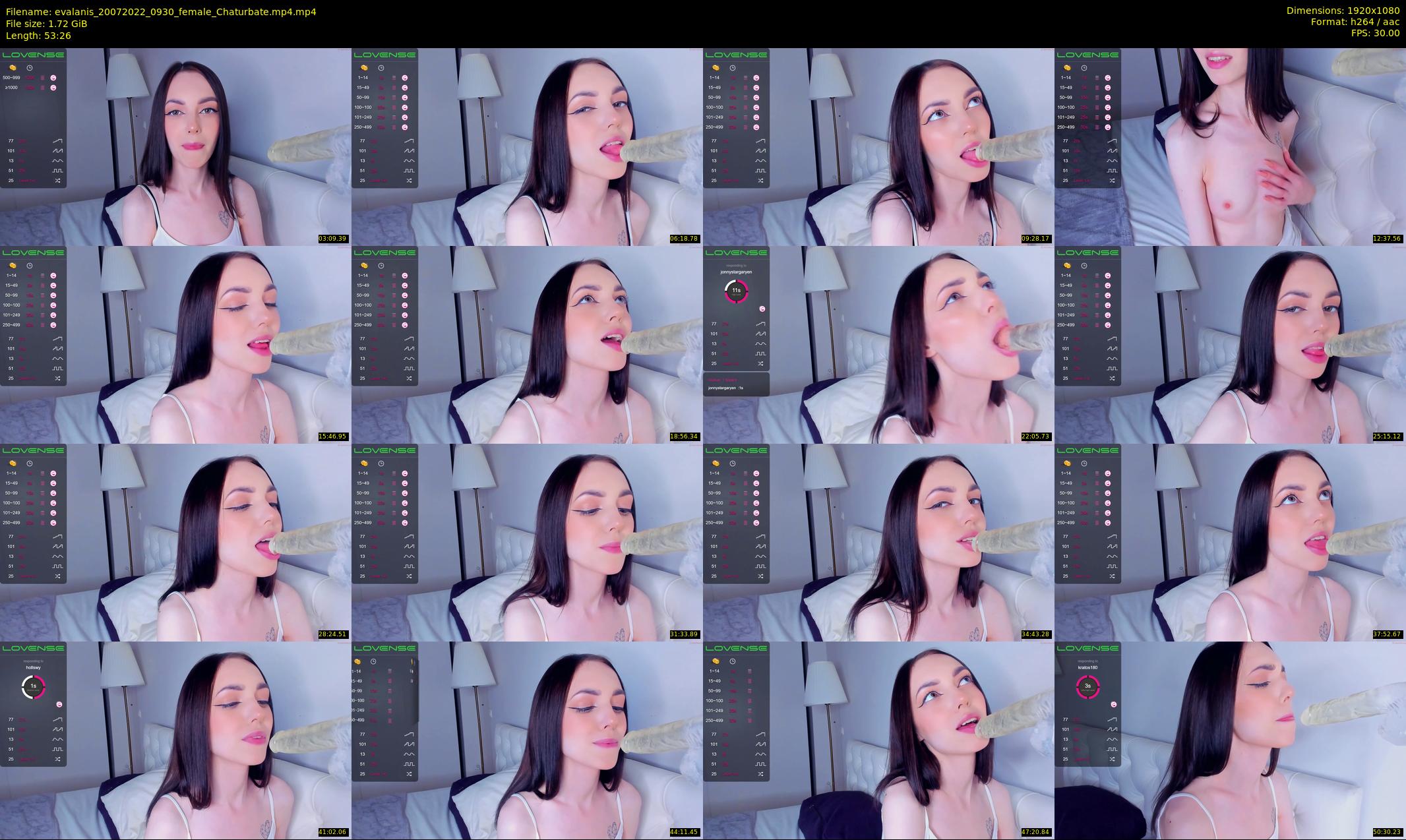 evalanis — 54 minute Chaturbate couple cam show recording, 1080p, Jul 20, 2022