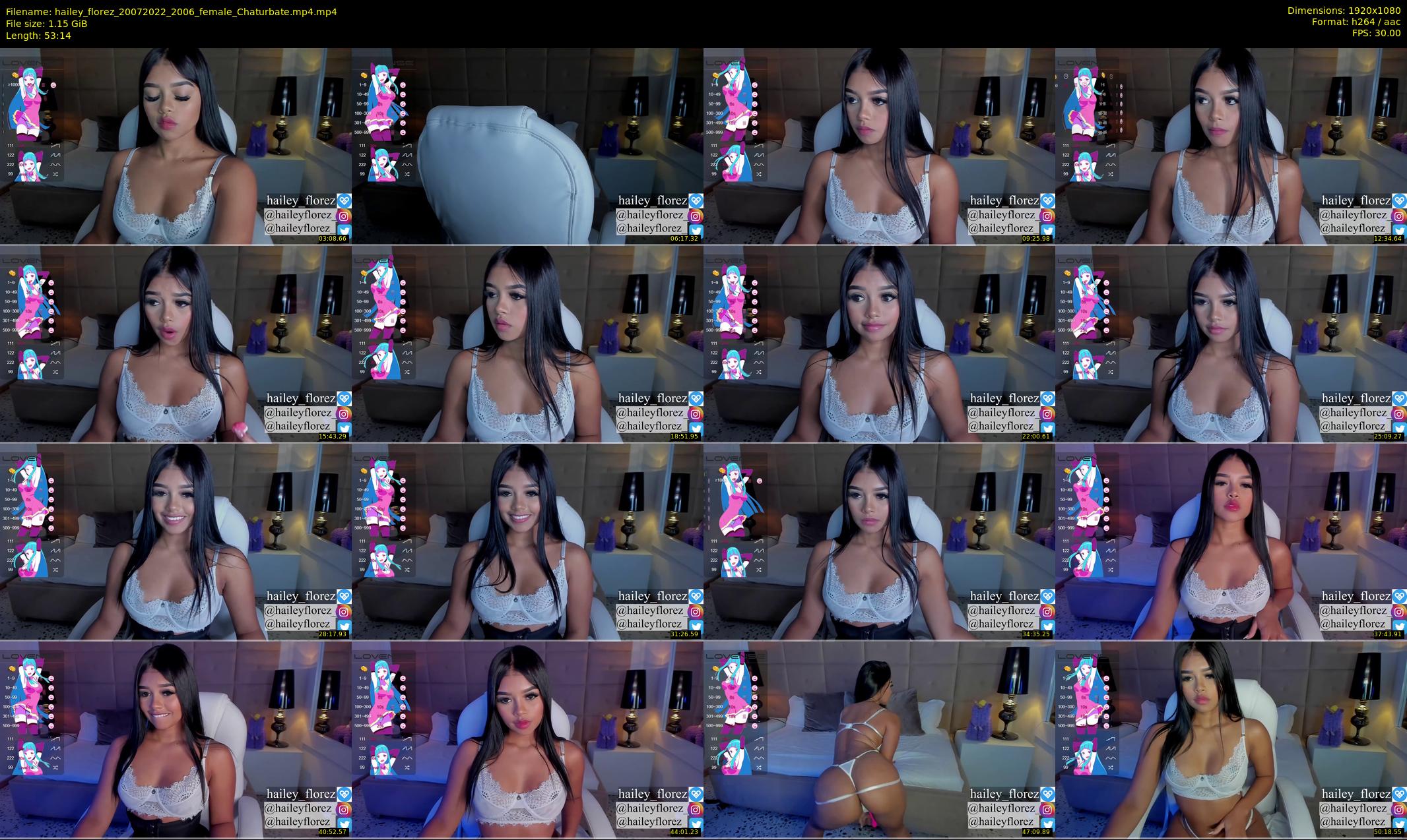 hailey_florez — 54 minute Chaturbate female cam show recording, 1080p, Jul 20, 2022