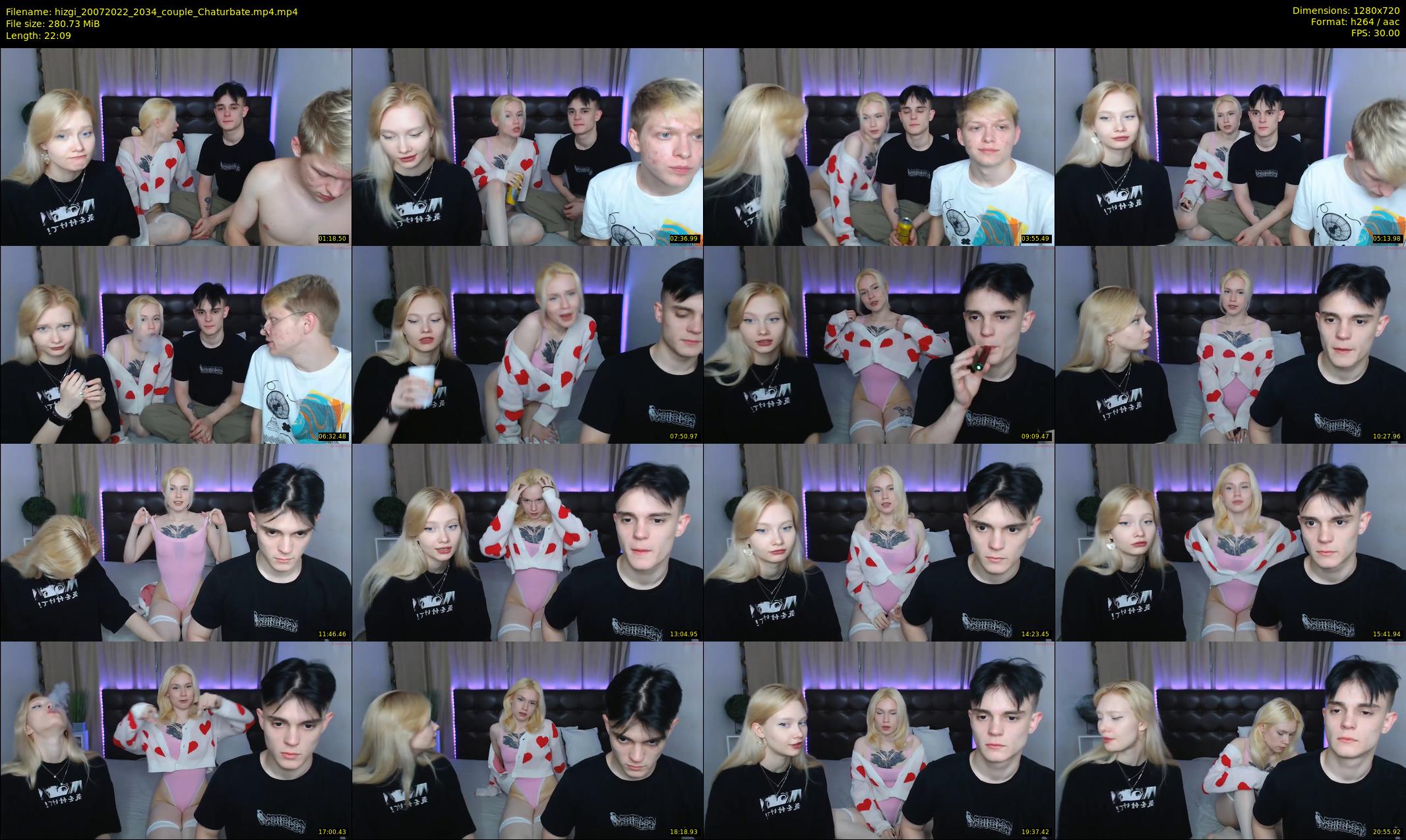 hizgi — 23 minute Chaturbate couple cam show recording, 720p, Jul 20, 2022