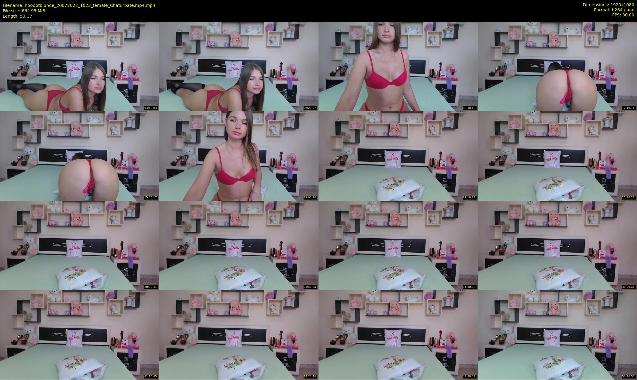 hooootblonde — 54 minute Chaturbate female cam show recording, 1080p, Jul 20, 2022