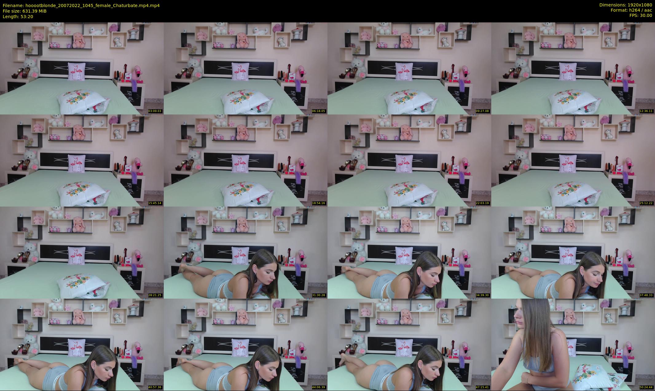 hooootblonde — 54 minute Chaturbate female cam show recording, 1080p, Jul 20, 2022