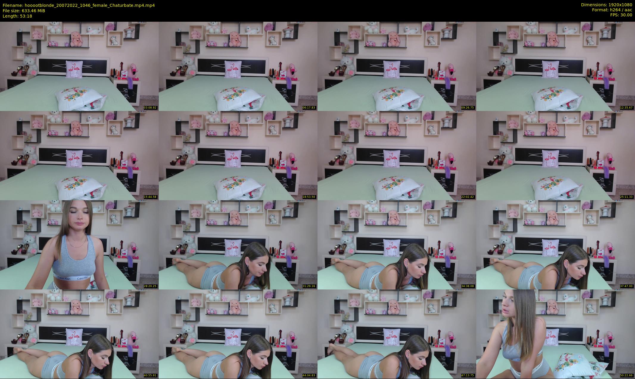 hooootblonde — 54 minute Chaturbate female cam show recording, 1080p, Jul 20, 2022