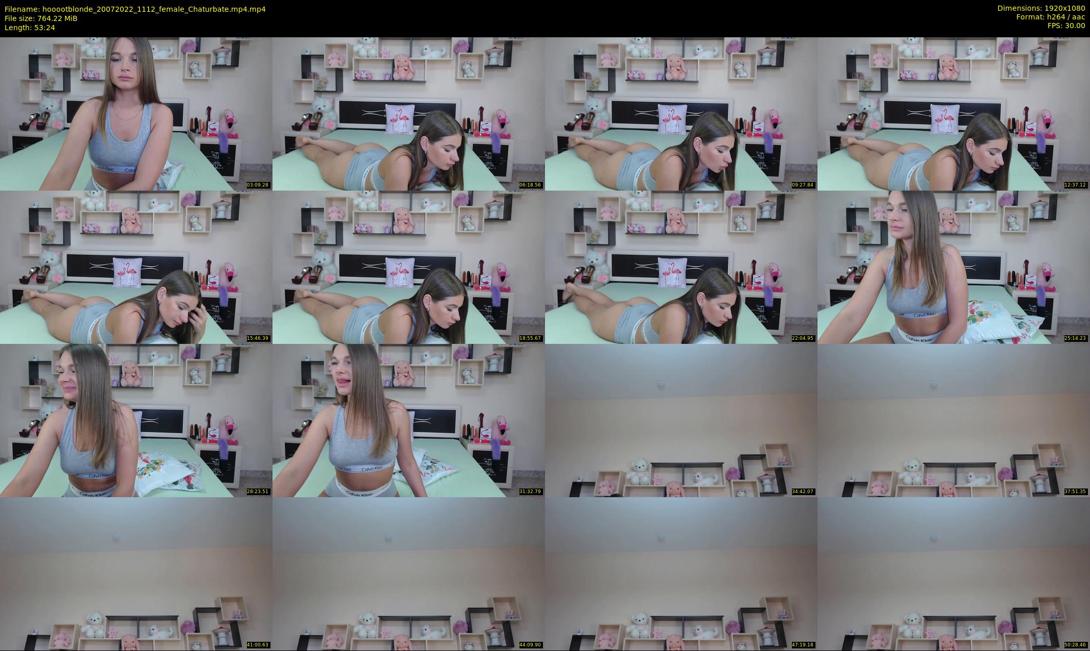 hooootblonde — 54 minute Chaturbate female cam show recording, 1080p, Jul 20, 2022