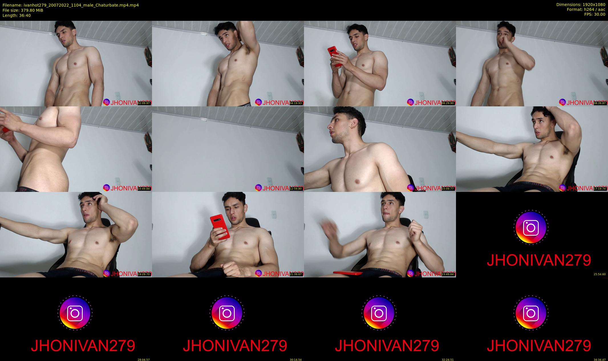 ivanhot279 — 37 minute Chaturbate male cam show recording, 1080p, Jul 20, 2022