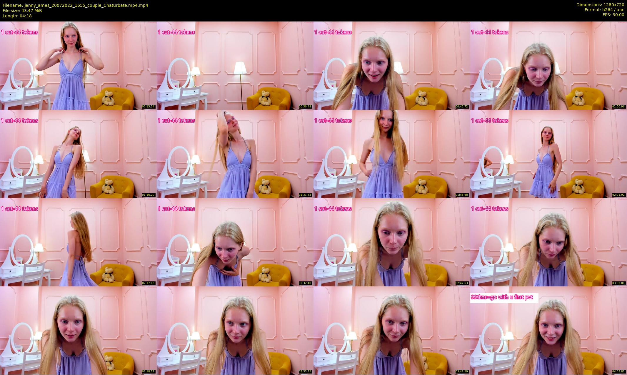 jenny_ames — 5 minute Chaturbate female cam show recording, 720p, Jul 20, 2022