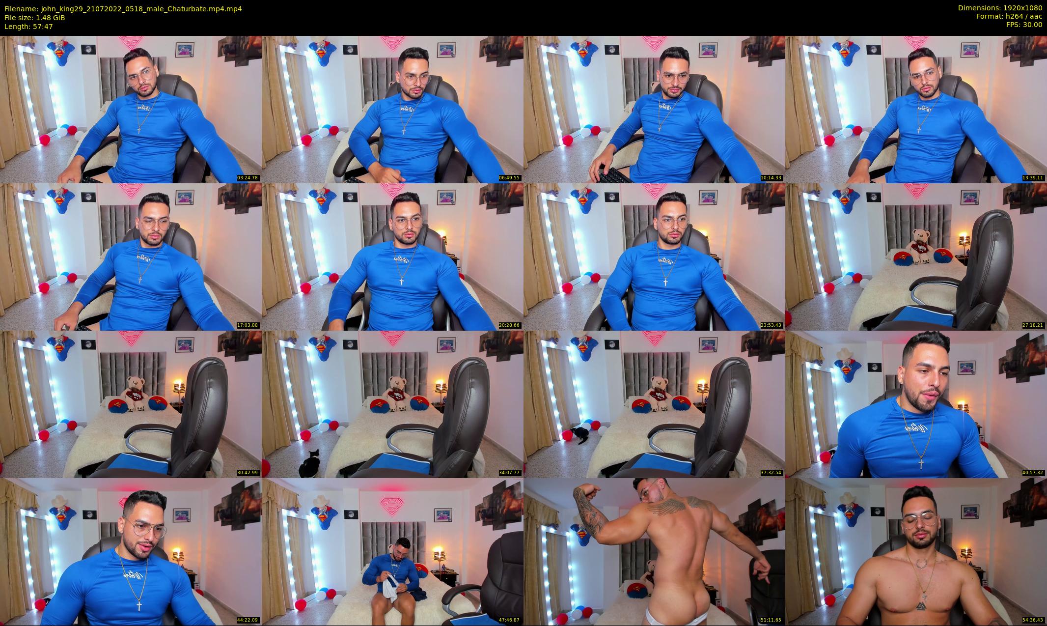 john_king29 — 58 minute Chaturbate male cam show recording, 1080p, Jul 21, 2022