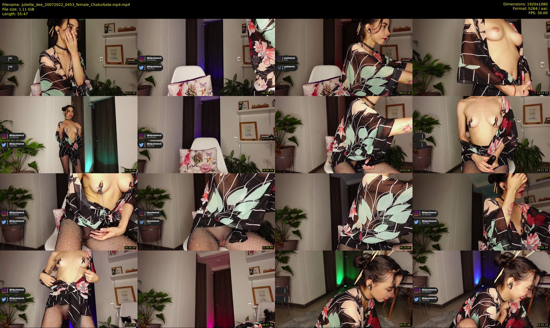 juliette_dee — 56 minute Chaturbate female cam show recording, 1080p, Jul 20, 2022