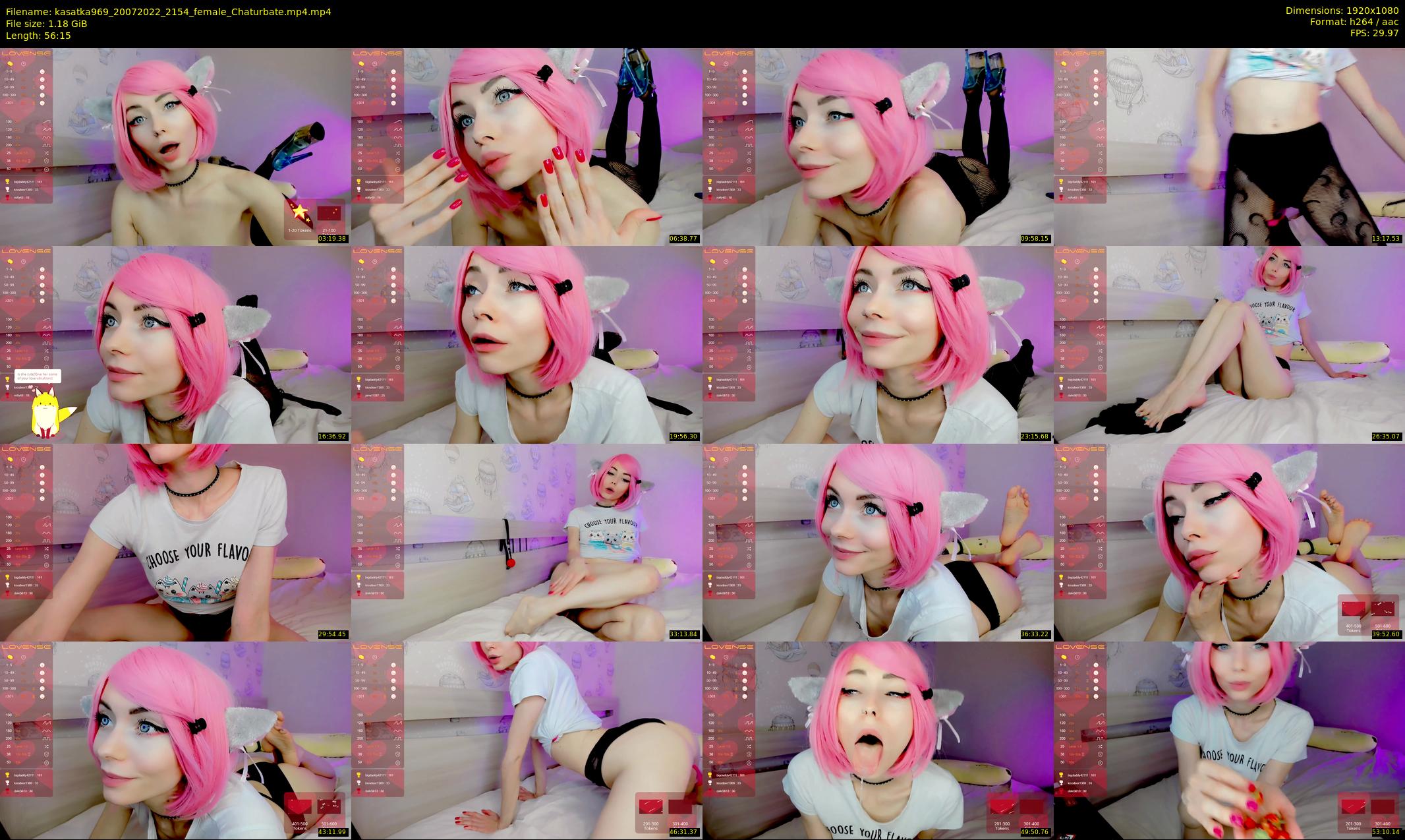 kasatka969 — 57 minute Chaturbate female cam show recording, 1080p, Jul 20, 2022