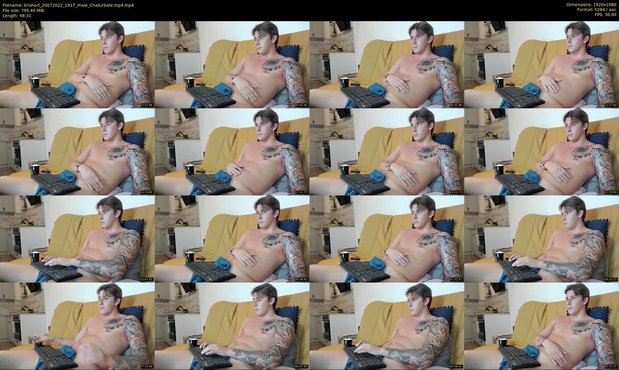 krishort — 49 minute Chaturbate male cam show recording, 1080p, Jul 20, 2022