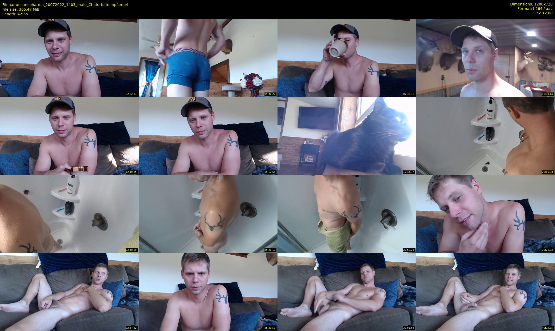 lancehardin — 43 minute Chaturbate male cam show recording, 720p, Jul 20, 2022