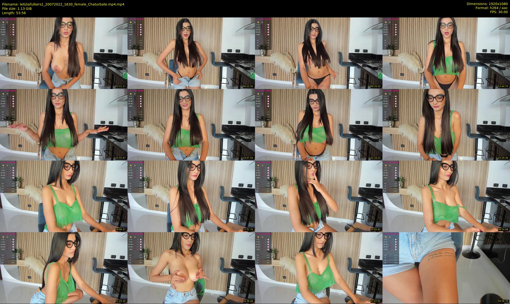 letiziafulkers1 — 54 minute Chaturbate female cam show recording, 1080p, Jul 20, 2022