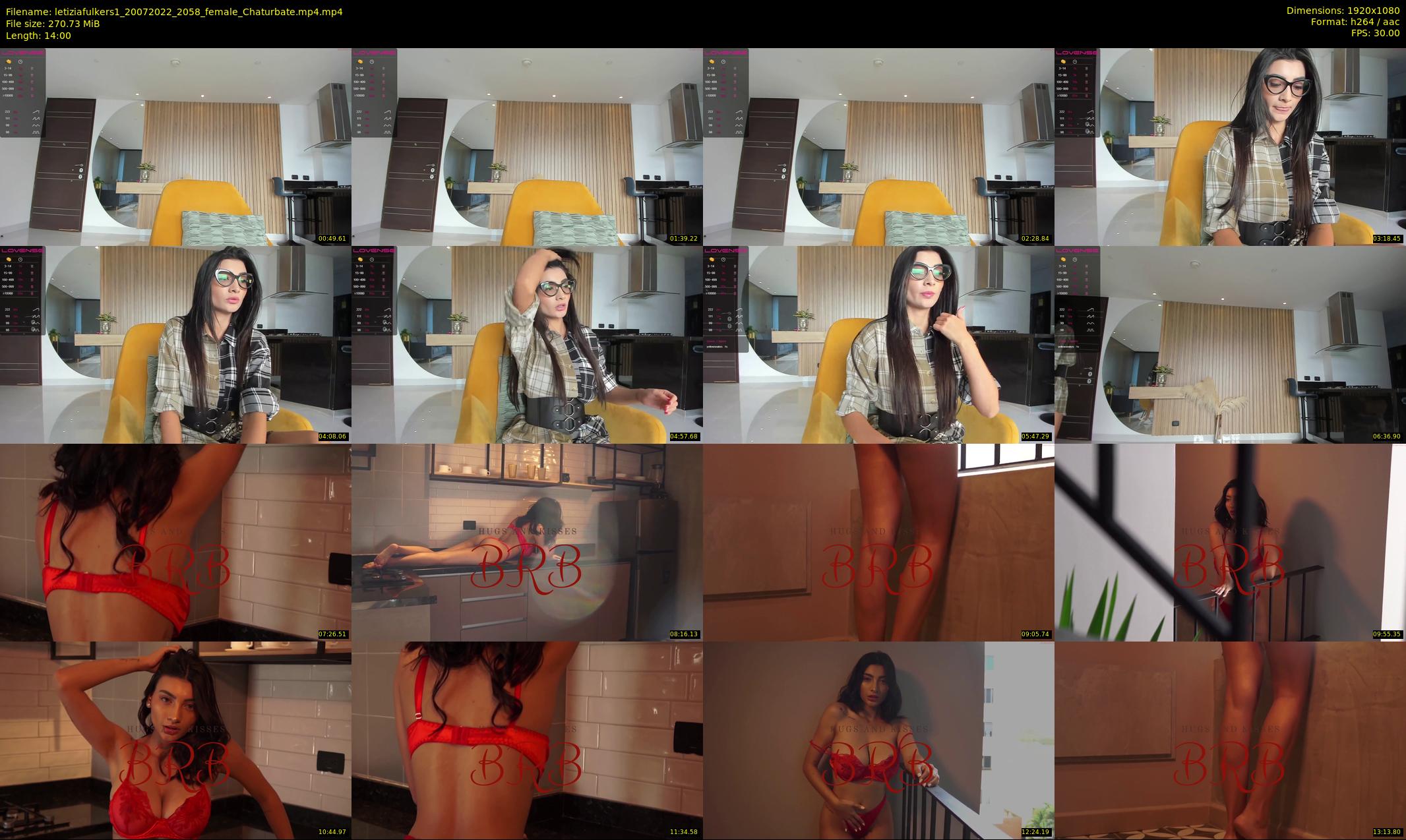 letiziafulkers1 — 14 minute Chaturbate female cam show recording, 1080p, Jul 20, 2022