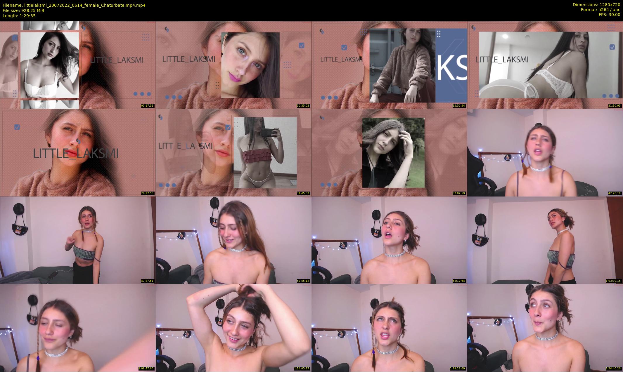 littlelaksmi — 90 minute Chaturbate female cam show recording, 720p, Jul 20, 2022