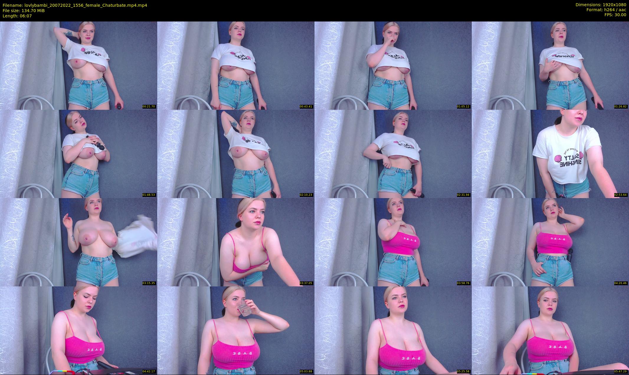 lovlybambi — 7 minute Chaturbate female cam show recording, 1080p, Jul 20, 2022