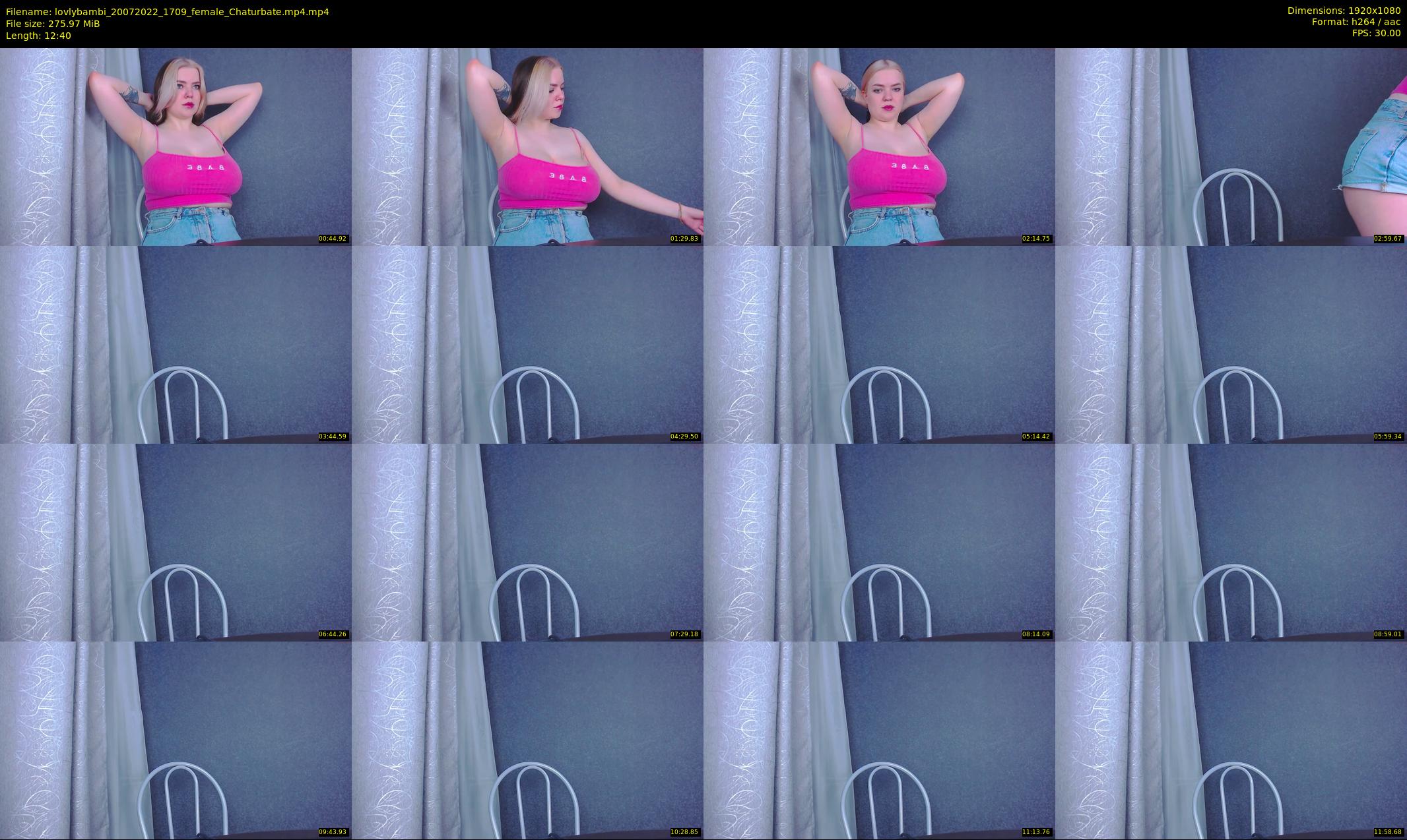 lovlybambi — 13 minute Chaturbate female cam show recording, 1080p, Jul 20, 2022