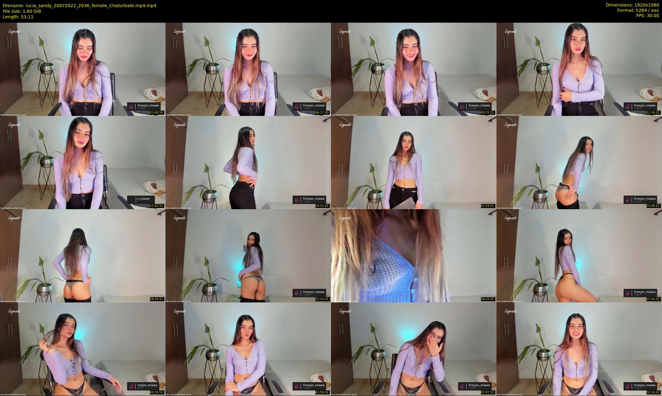 lucia_sandy — 54 minute Chaturbate female cam show recording, 1080p, Jul 20, 2022