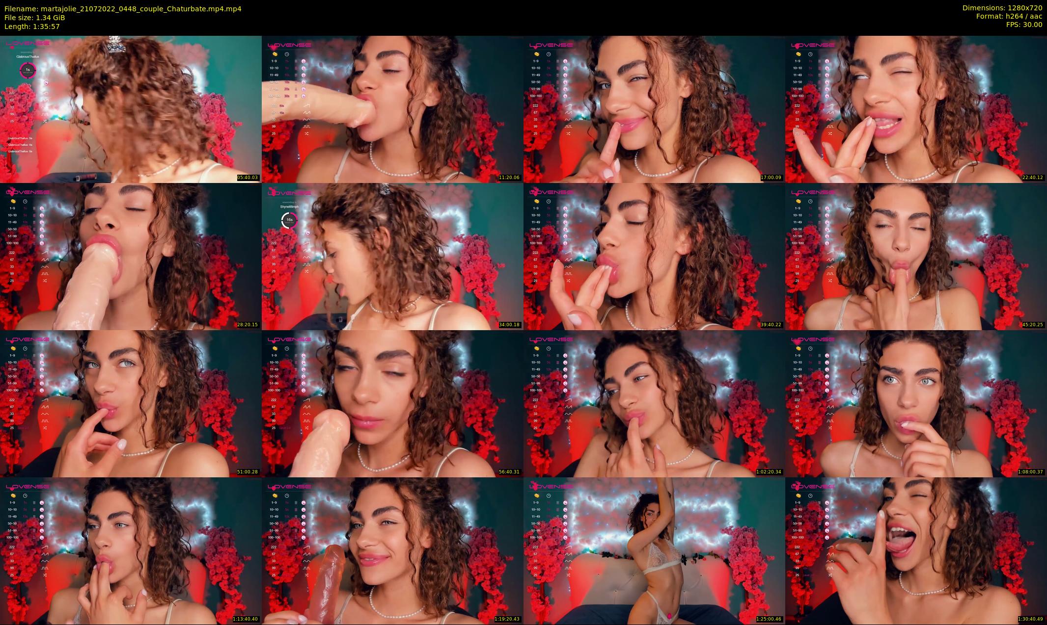 martajolie — 96 minute Chaturbate female cam show recording, 720p, Jul 21, 2022