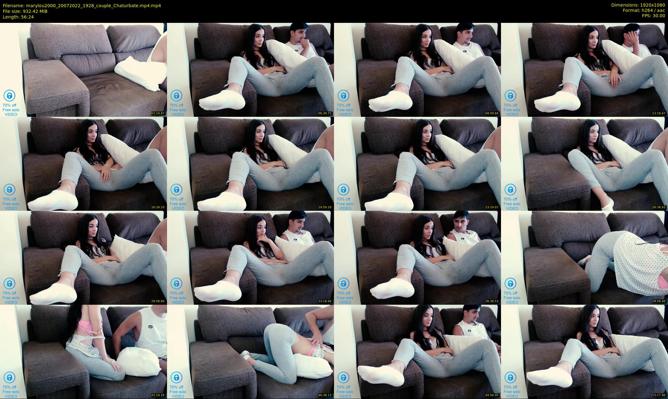 marylou2000 — 57 minute Chaturbate couple cam show recording, 1080p, Jul 20, 2022