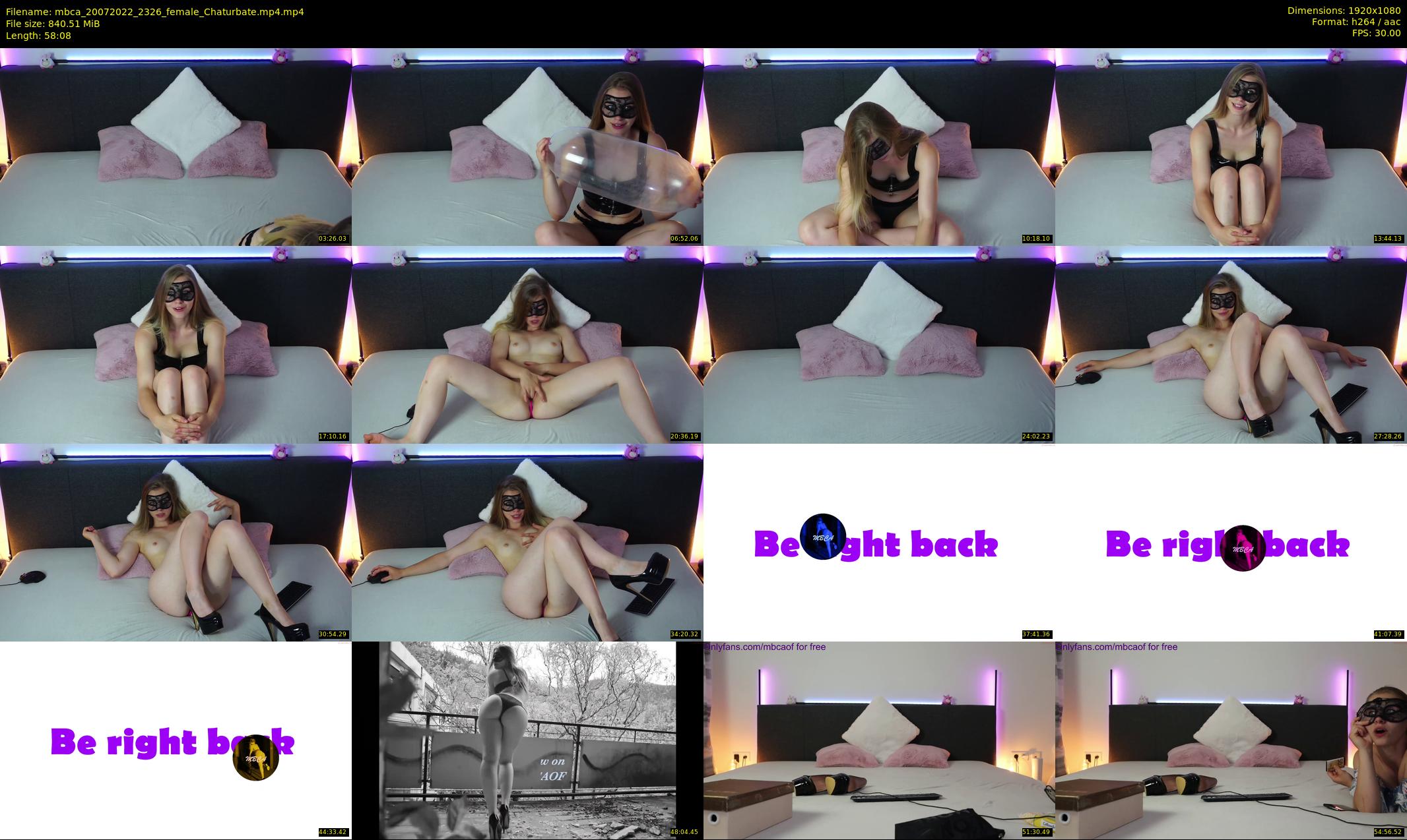 mbca — 59 minute Chaturbate couple cam show recording, 1080p, Jul 20, 2022