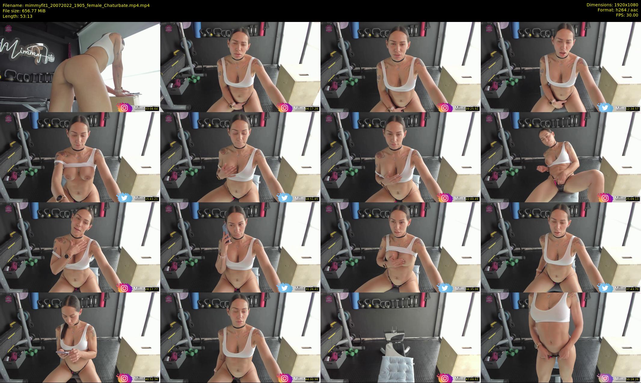 mimmyfit1 — 54 minute Chaturbate female cam show recording, 1080p, Jul 20, 2022