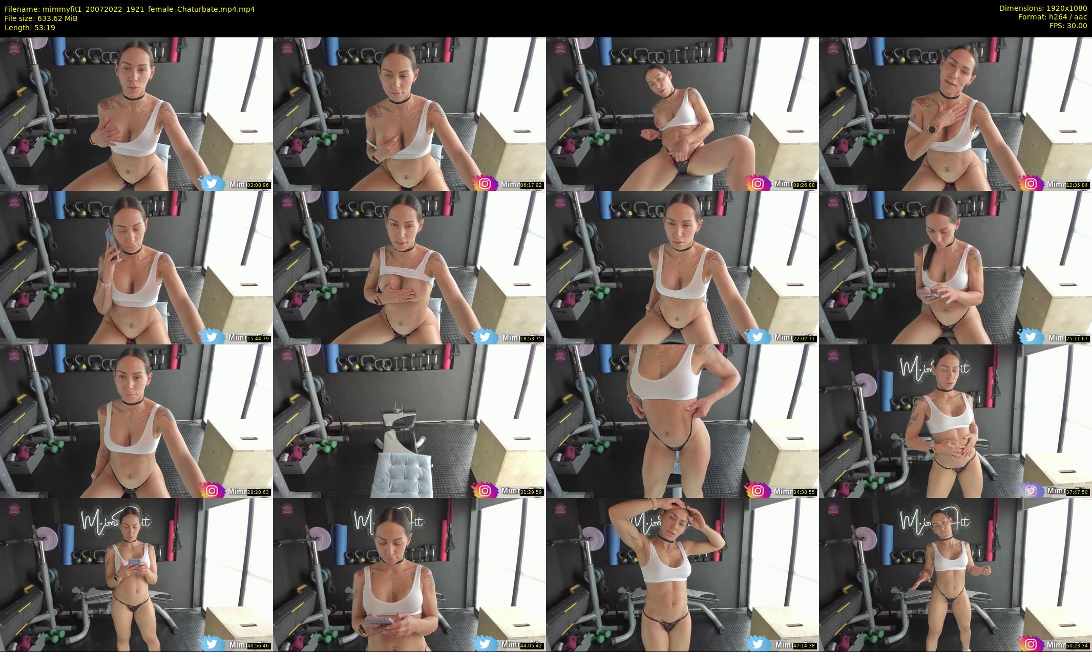 mimmyfit1 — 54 minute Chaturbate female cam show recording, 1080p, Jul 20, 2022