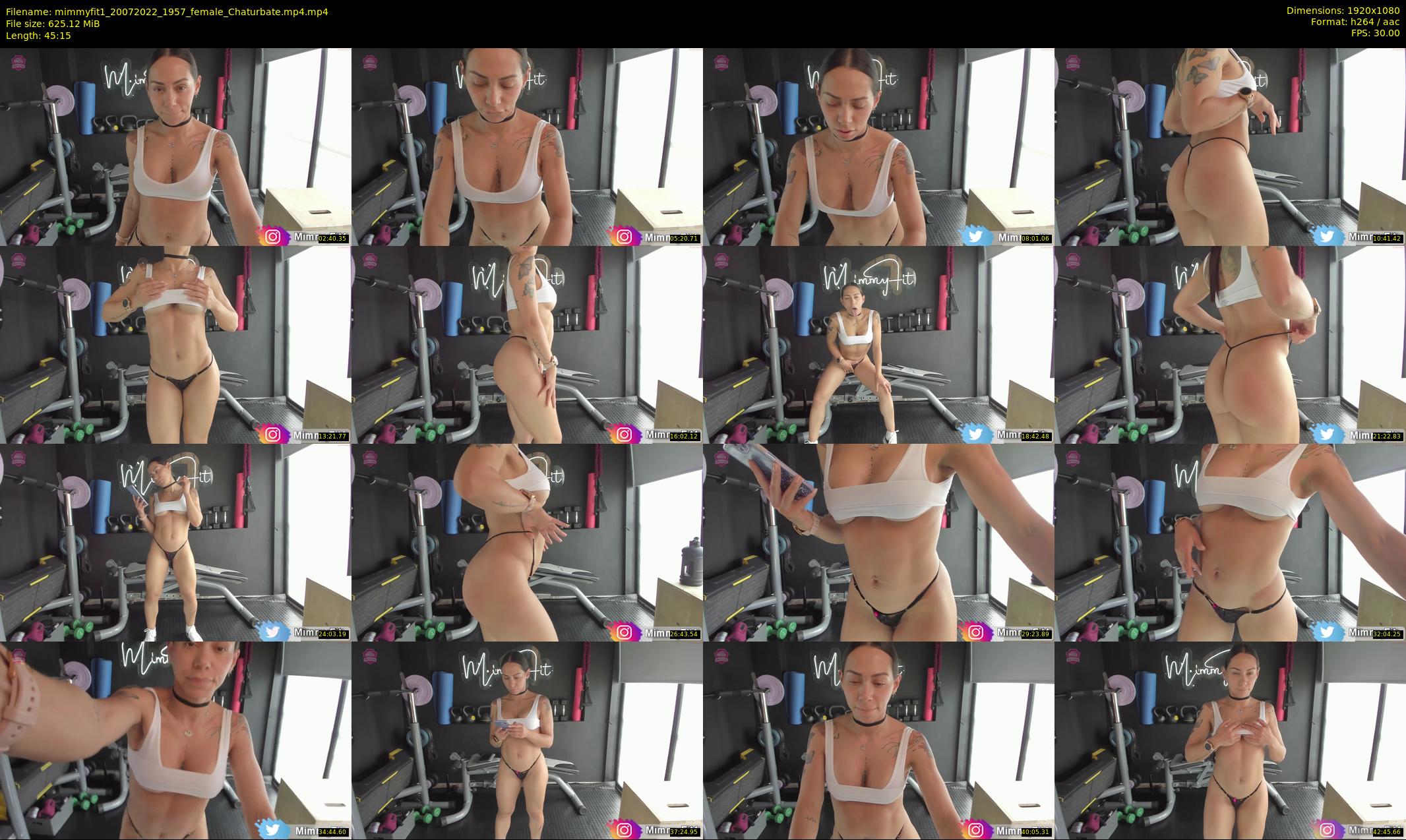 mimmyfit1 — 46 minute Chaturbate female cam show recording, 1080p, Jul 20, 2022
