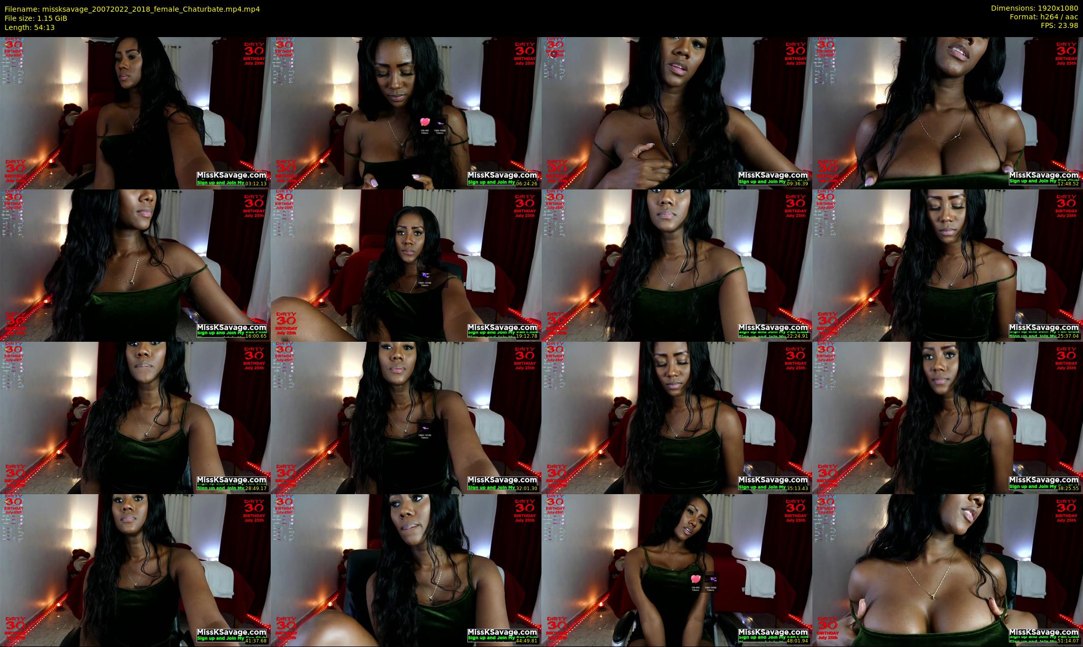 missksavage — 55 minute Chaturbate female cam show recording, 1080p, Jul 20, 2022