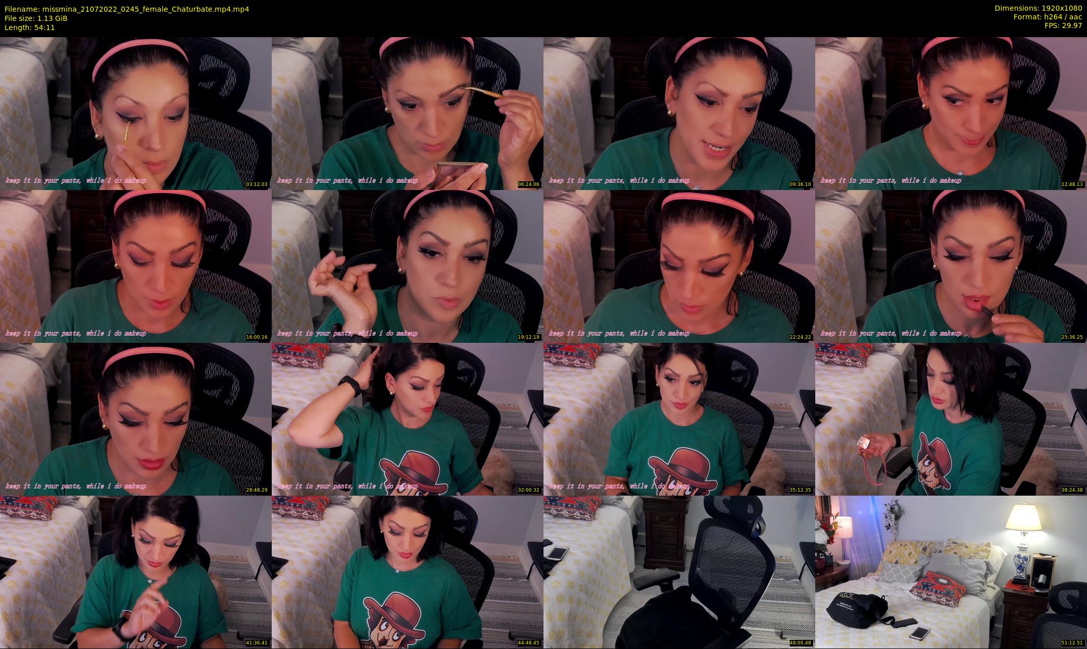 missmina — 55 minute Chaturbate female cam show recording, 1080p, Jul 21, 2022