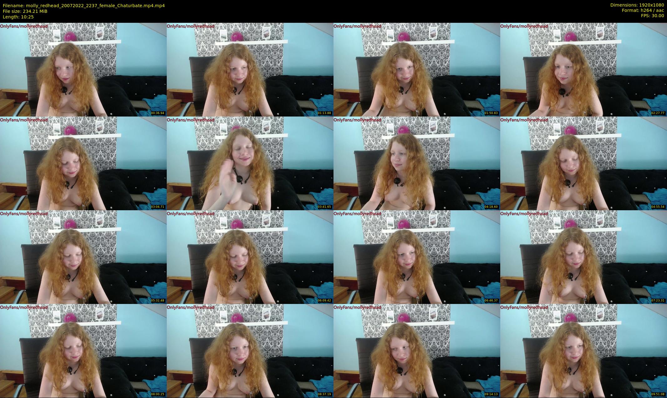 molly_redhead — 11 minute Chaturbate female cam show recording, 1080p, Jul 20, 2022